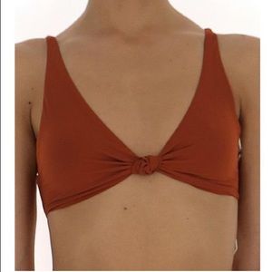 Tory Burch knotted bikini top worn once